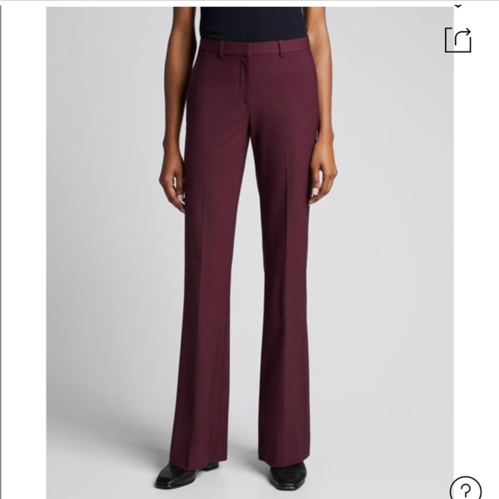 Theory Demitria 2 Dark Currant New Stretch Wool Size 2